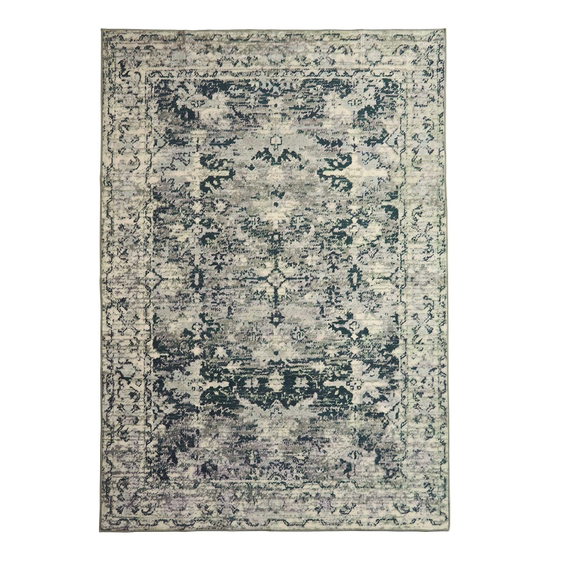Zahra Persian Style Machine Washable Rug - Sage - DUSK