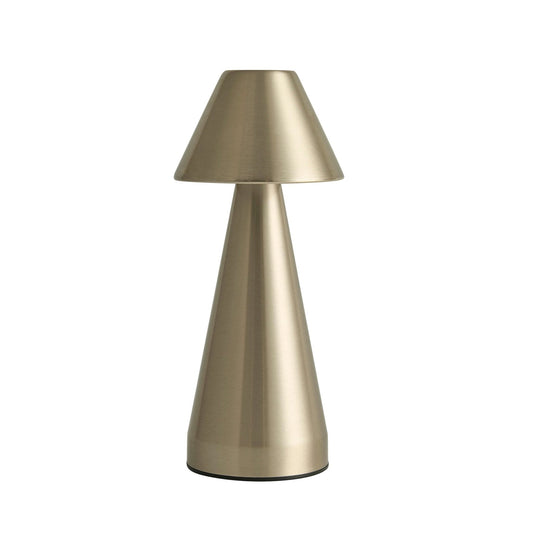 Zania Mini LED Rechargeable Wireless Lamp - Satin Nickel - DUSK