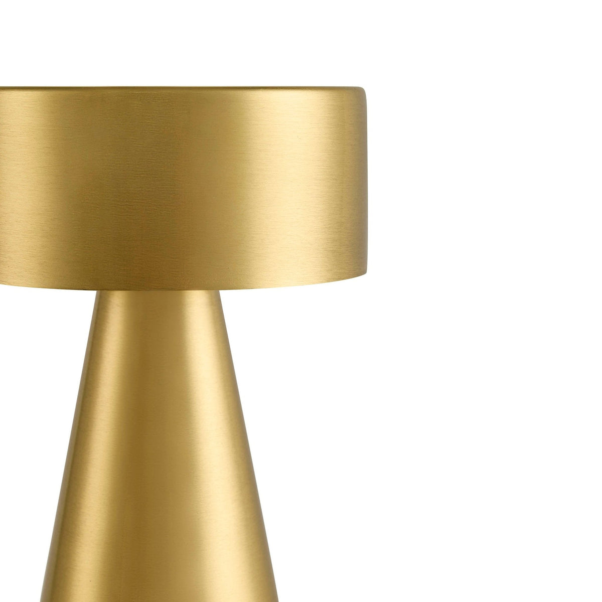 Zeta Mini LED Rechargeable Wireless Lamp - Brushed Gold - DUSK