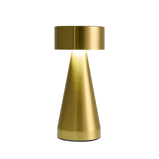 Zeta Mini LED Rechargeable Wireless Lamp - Brushed Gold - DUSK