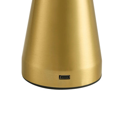 Zeta Mini LED Rechargeable Wireless Lamp - Brushed Gold - DUSK