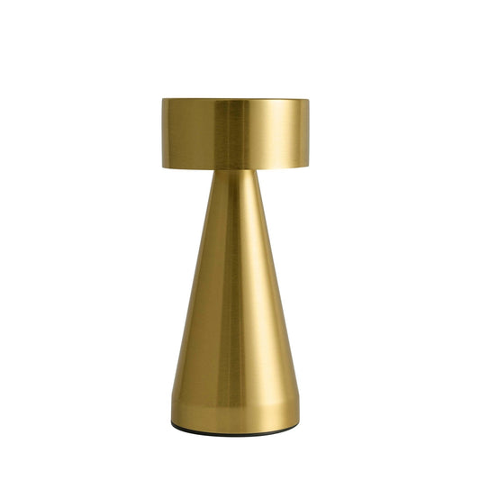 Zeta Mini LED Rechargeable Wireless Lamp - Brushed Gold - DUSK