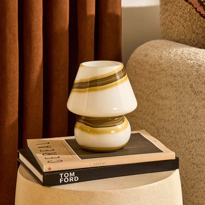 Zuri Mushroom Table Lamp - White - DUSK