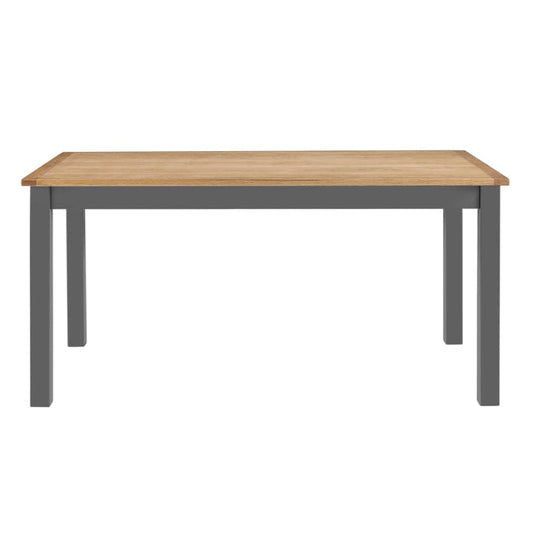 Alice 4-6 Seater Dining Table - Oak/Charcoal - DUSK