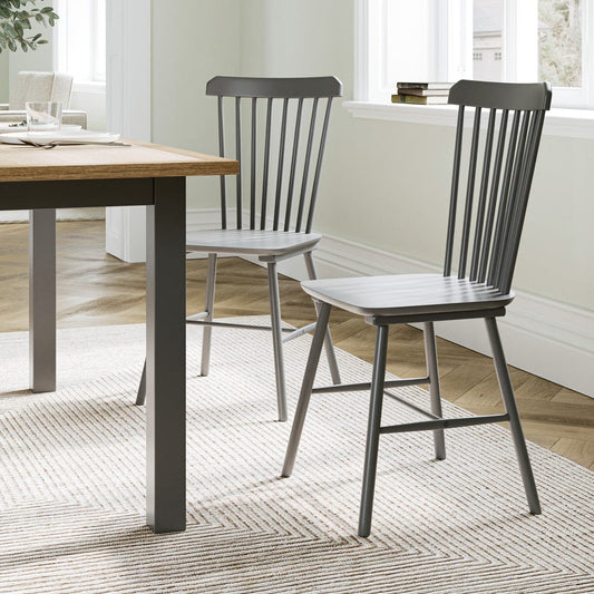 Farmhouse spindle back online dining chairs