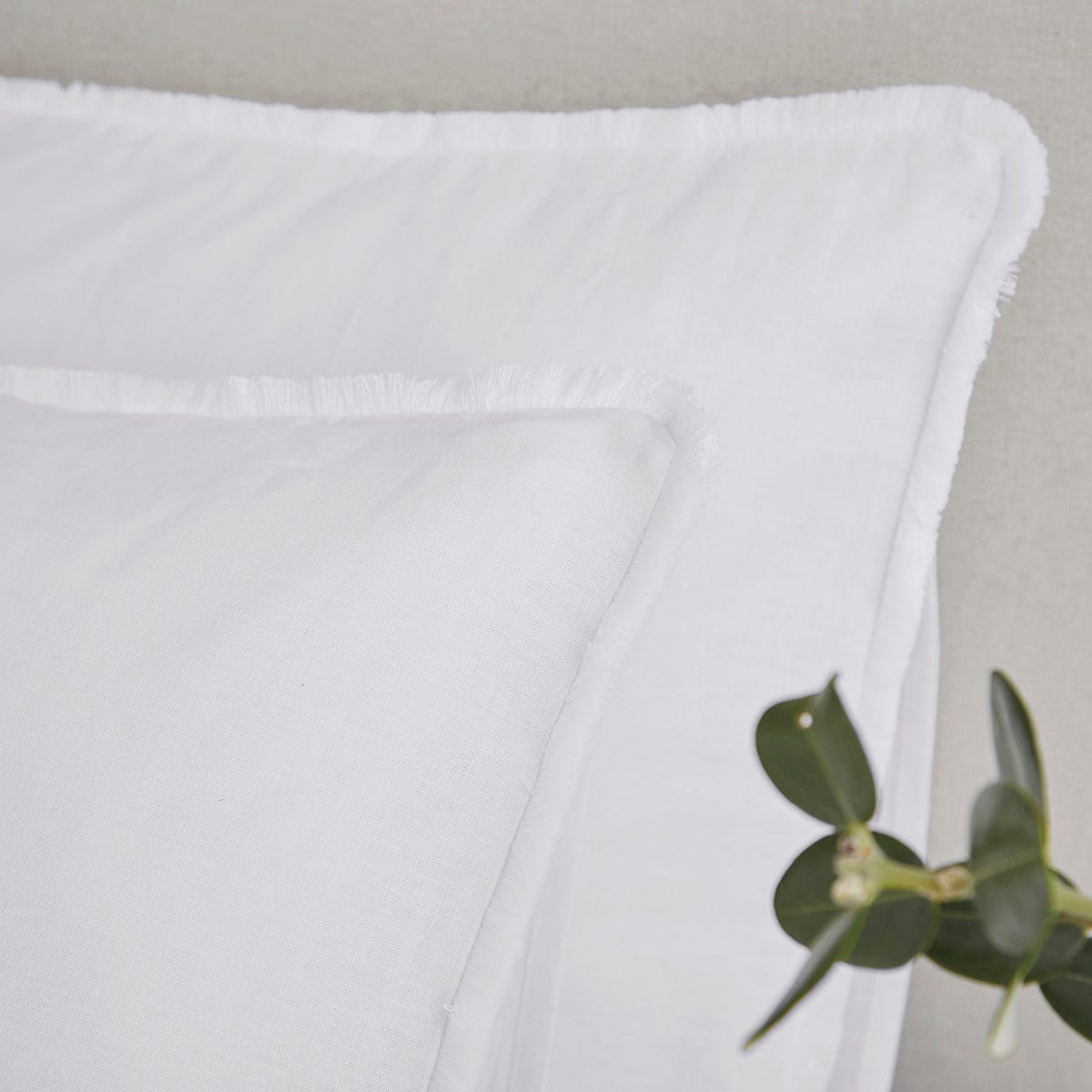 Amalfi Duvet Cover - Linen/Cotton - White - DUSK