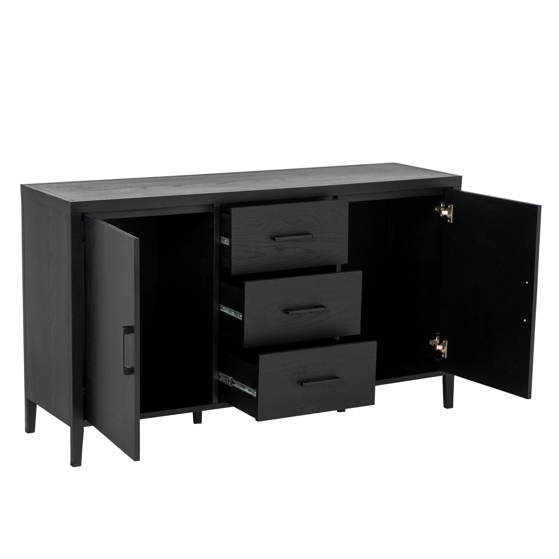 Aria Sideboard With Drawers - Black - DUSK