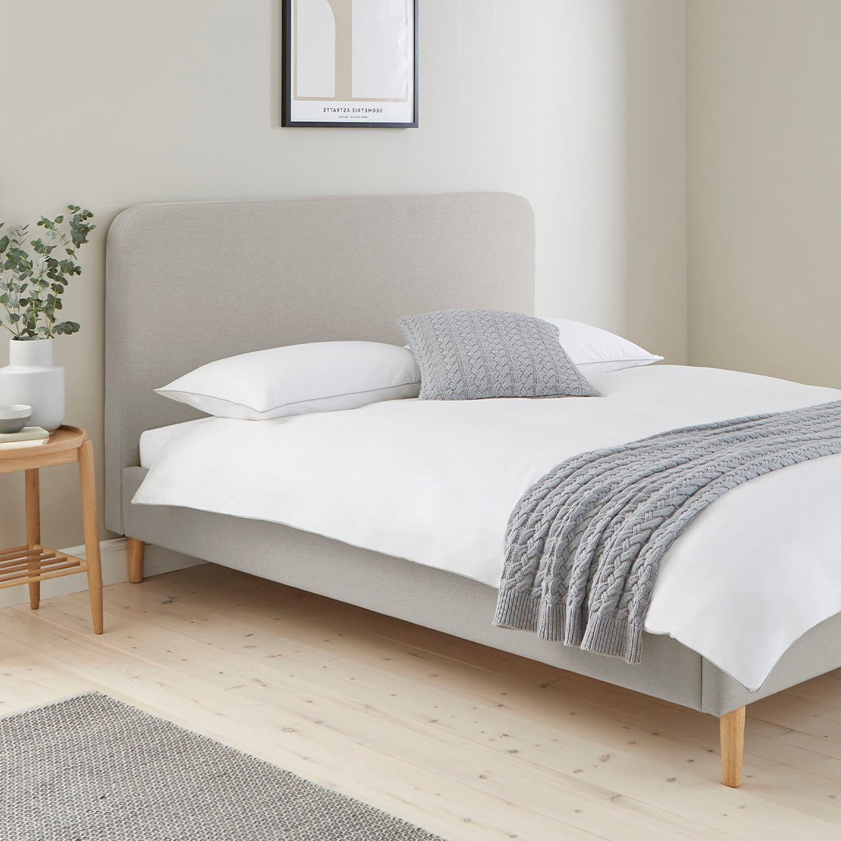 Ascot Bed Frame - Grey - DUSK