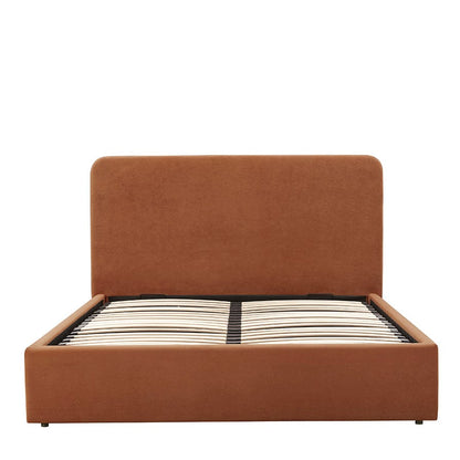 Ascot Ottoman Storage Bed - Burnt Orange - DUSK