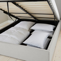 Ascot Ottoman Storage Bed - Grey - DUSK