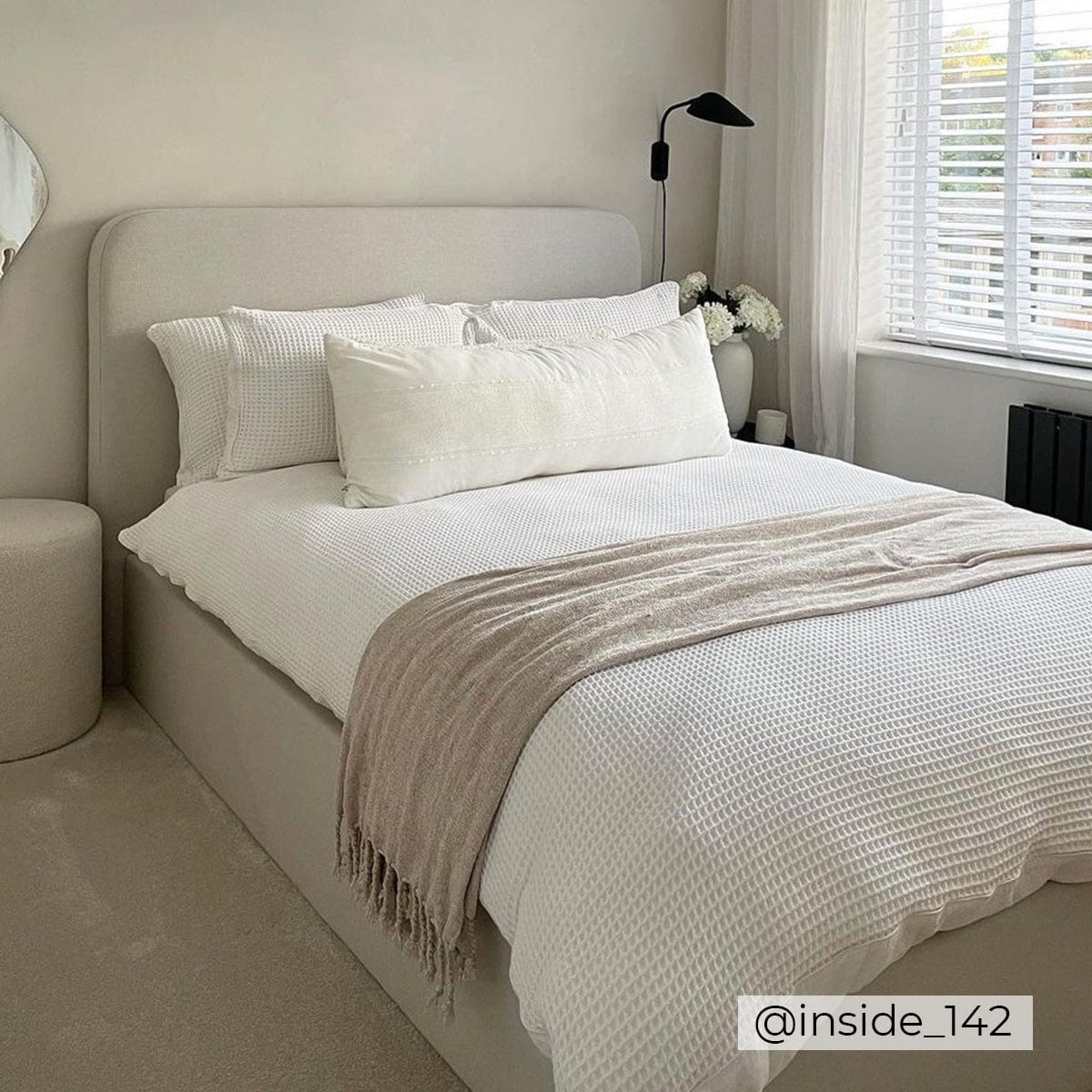 Ascot Ottoman Storage Bed - Natural - DUSK