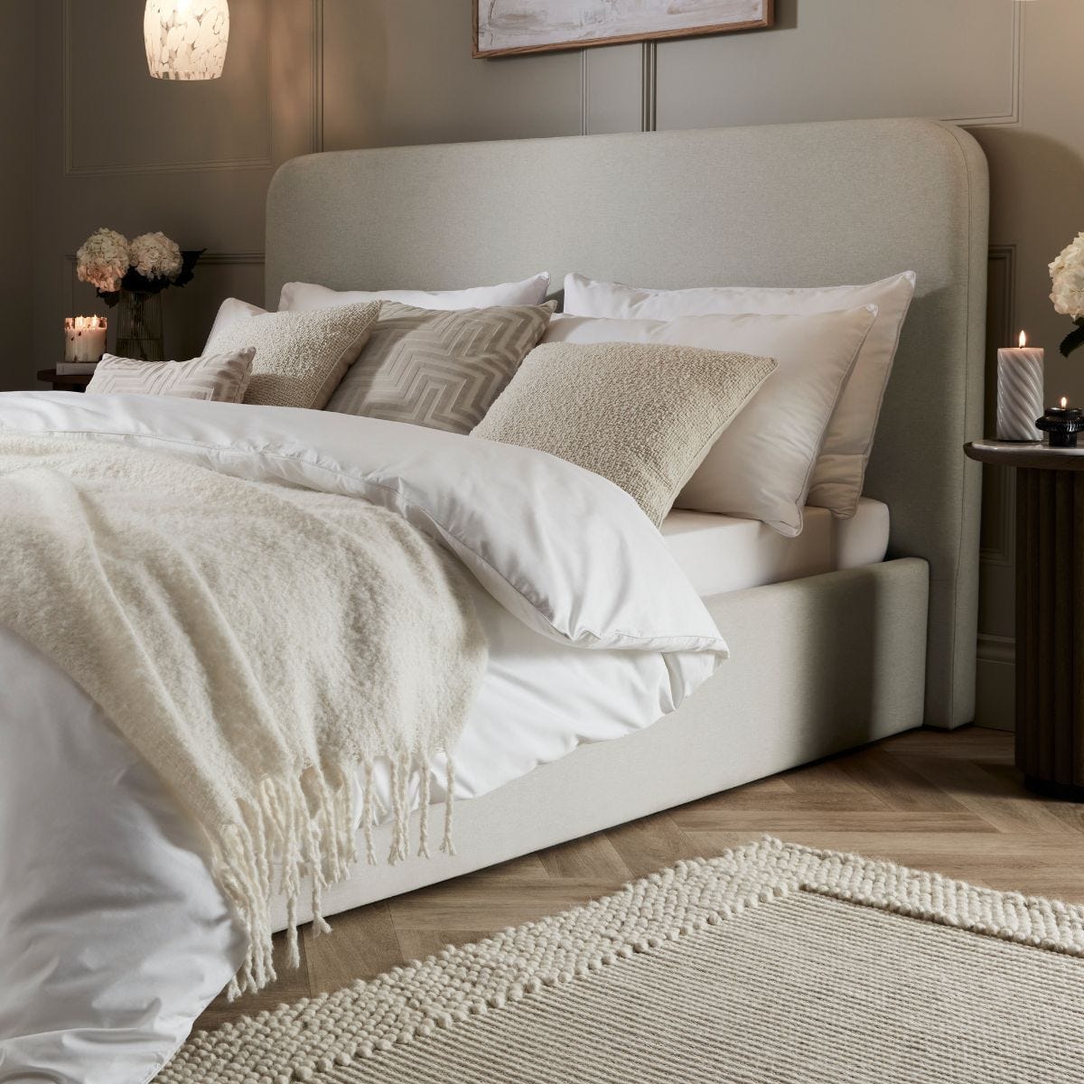Ascot Ottoman Storage Bed - Natural - DUSK