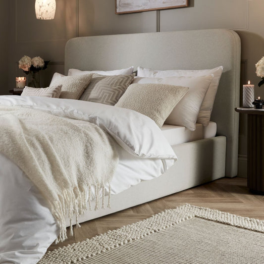 Ascot Ottoman Storage Bed - Natural - DUSK