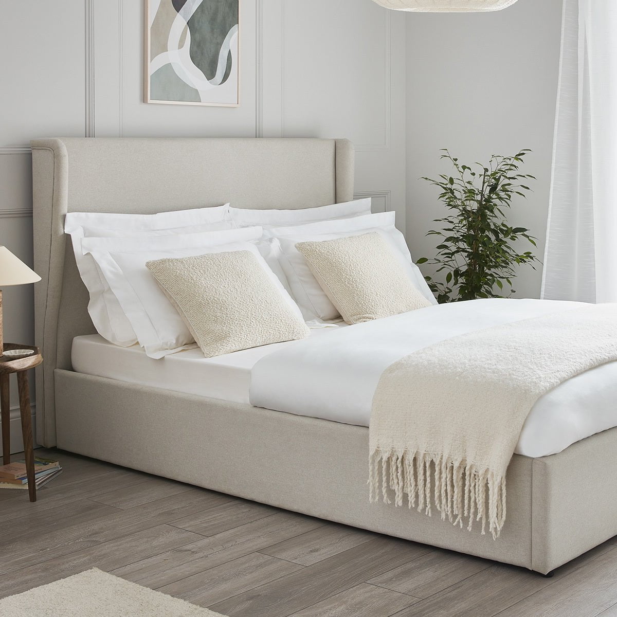 Berkeley Ottoman Storage Bed - Natural - DUSK