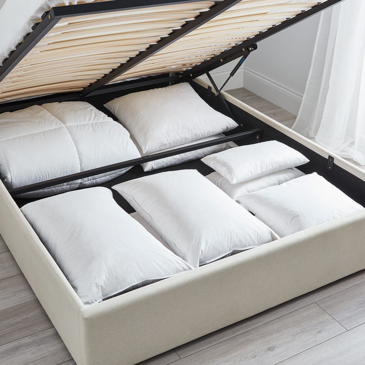 Berkeley Ottoman Storage Bed - Natural - DUSK