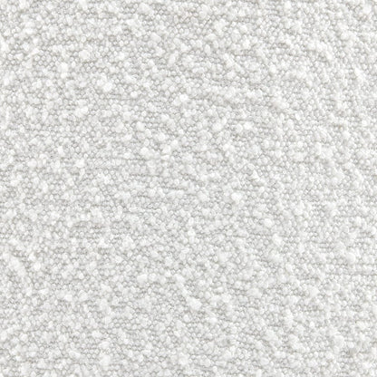 Bouclé Round Storage Pouffe - Off White - DUSK
