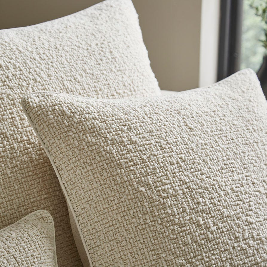 Boucle Sofa Cushion Cover - Off White