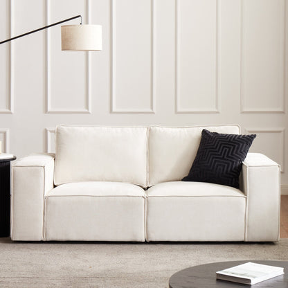 Brooklyn 2 Seater Sofa - Ivory - DUSK