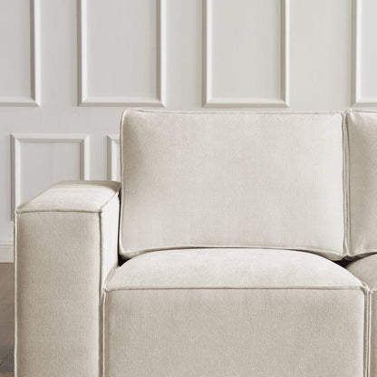 Brooklyn Large Corner Sofa - Ivory - DUSK