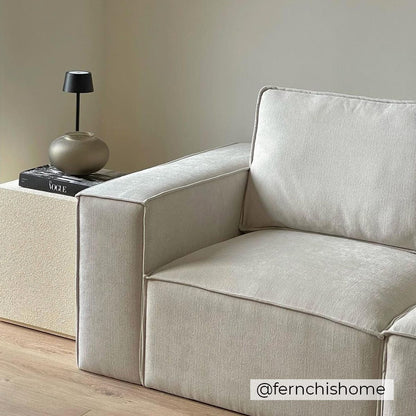 Brooklyn Large Corner Sofa - Ivory - DUSK