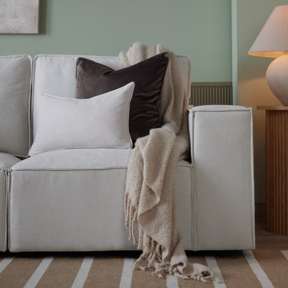 Brooklyn Large Corner Sofa - Ivory - DUSK