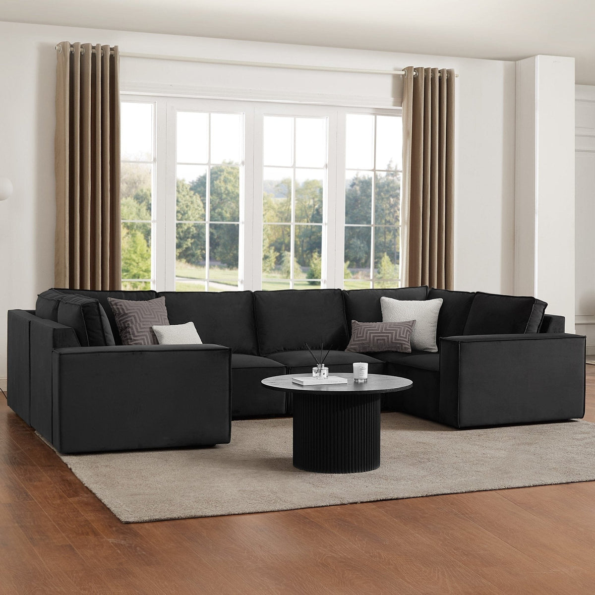 Brooklyn U-Shape Sofa - Ink - DUSK