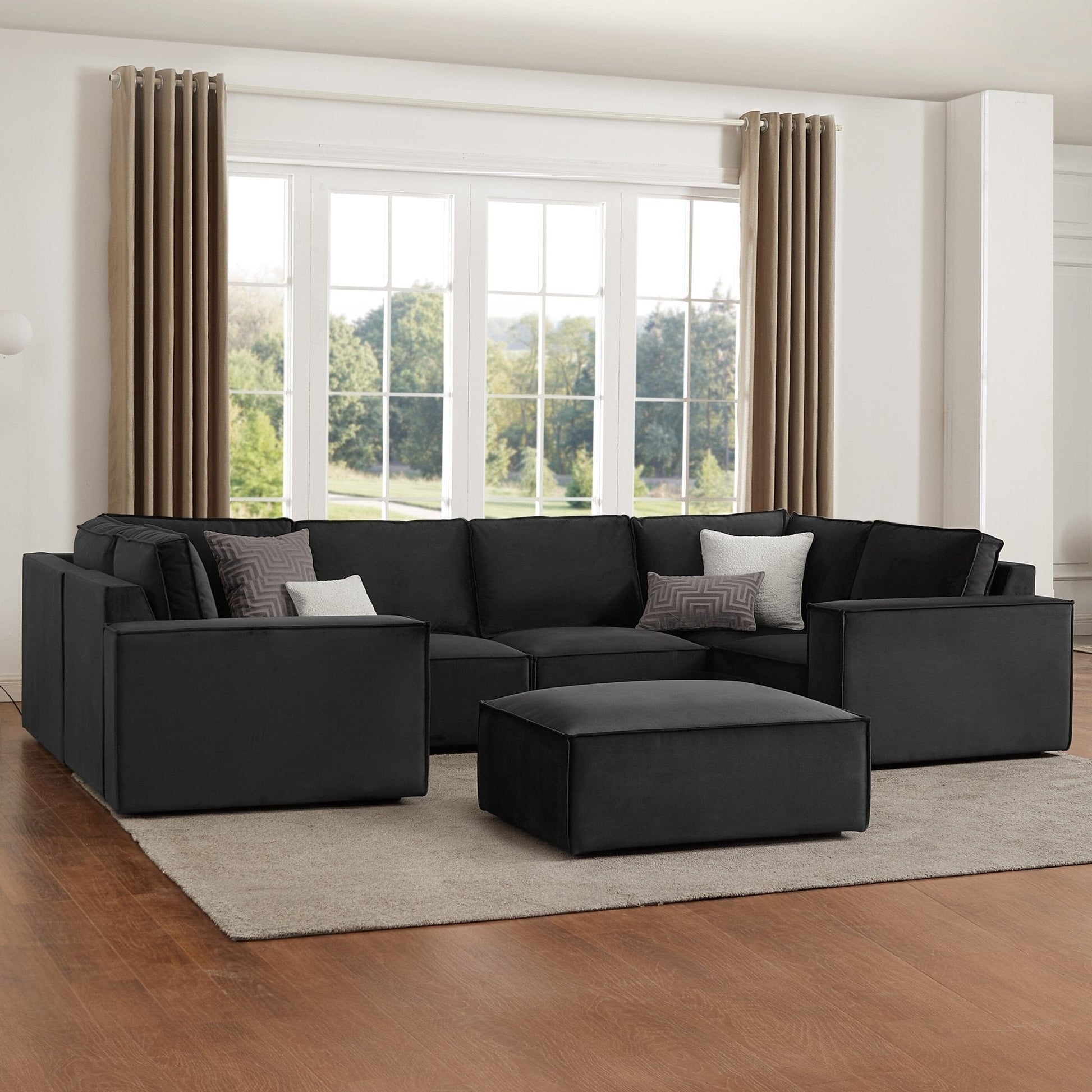 Brooklyn U-Shape Sofa - Ink - DUSK