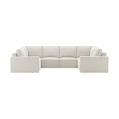 Brooklyn U-Shape Sofa - Ivory - DUSK