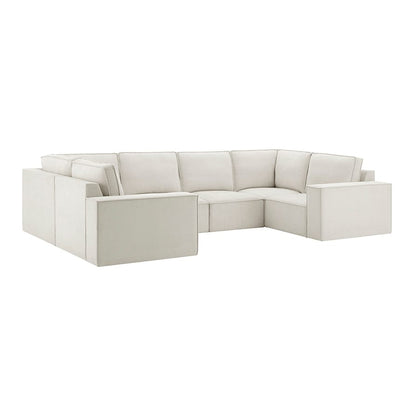 Brooklyn U-Shape Sofa - Ivory - DUSK