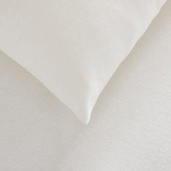 Brushed Cotton Fitted Sheet - Off White - DUSK