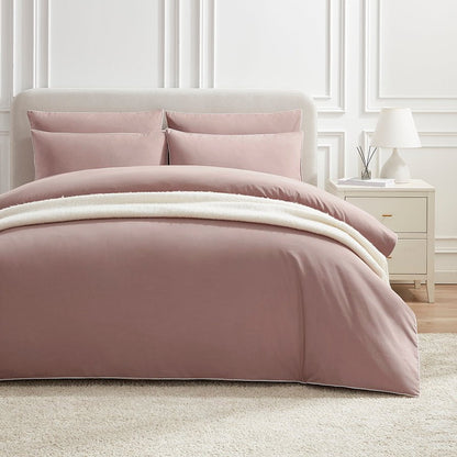 Cambridge Duvet Cover - 200 TC - Cotton - Dusky Rose - DUSK