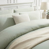 Cambridge Duvet Cover - 200 TC - Cotton - Light Green - DUSK