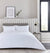 Cambridge Duvet Cover - 200 TC - Cotton - White - DUSK