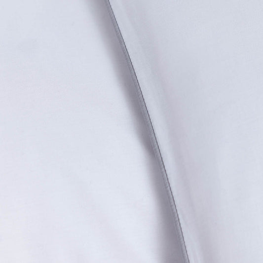 Cambridge Duvet Cover - 200 TC - Cotton - White/Grey - DUSK