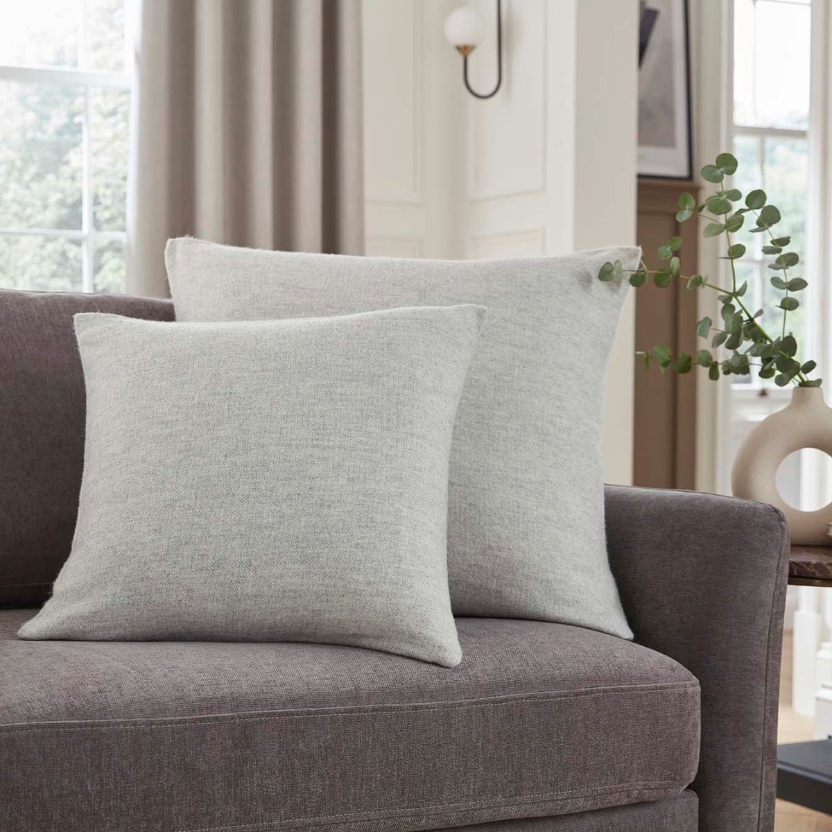 Chamonix Sofa Cushion Cover - Grey - DUSK