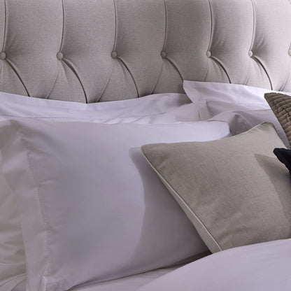 Chelsea Duvet Cover - 200 TC - Cotton - White - DUSK