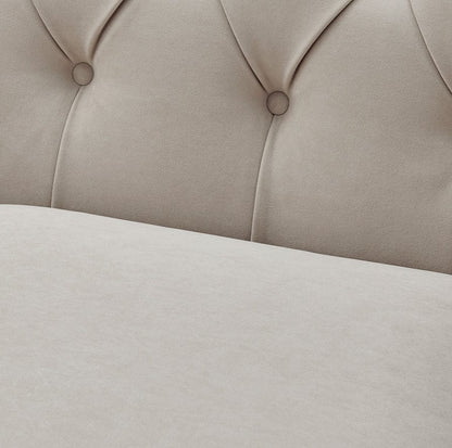 Chesterfield 2 Seater Sofa - Stone - DUSK