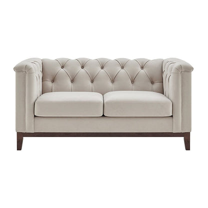 Chesterfield 2 Seater Sofa - Stone - DUSK