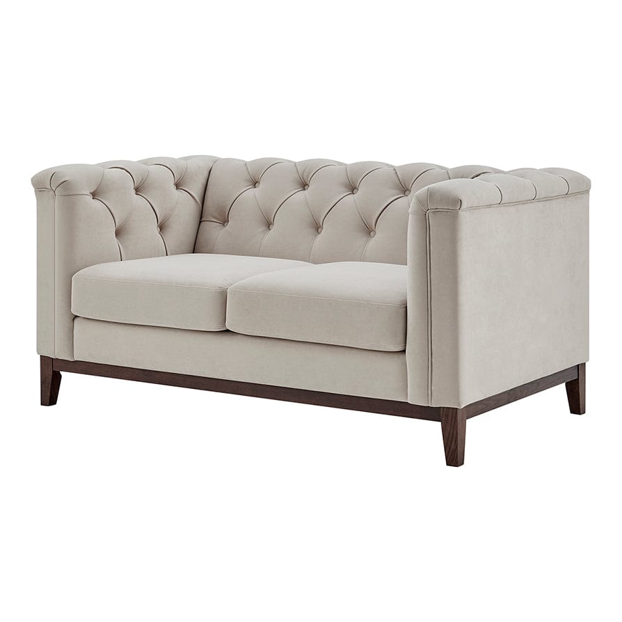 Chesterfield 2 Seater Sofa - Stone - DUSK