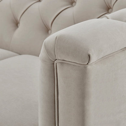 Chesterfield 2 Seater Sofa - Stone - DUSK
