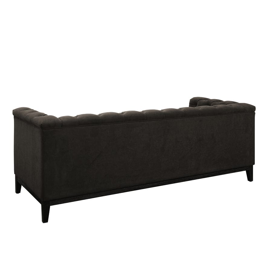 Chesterfield 3 Seater Sofa - Dark Brown - DUSK