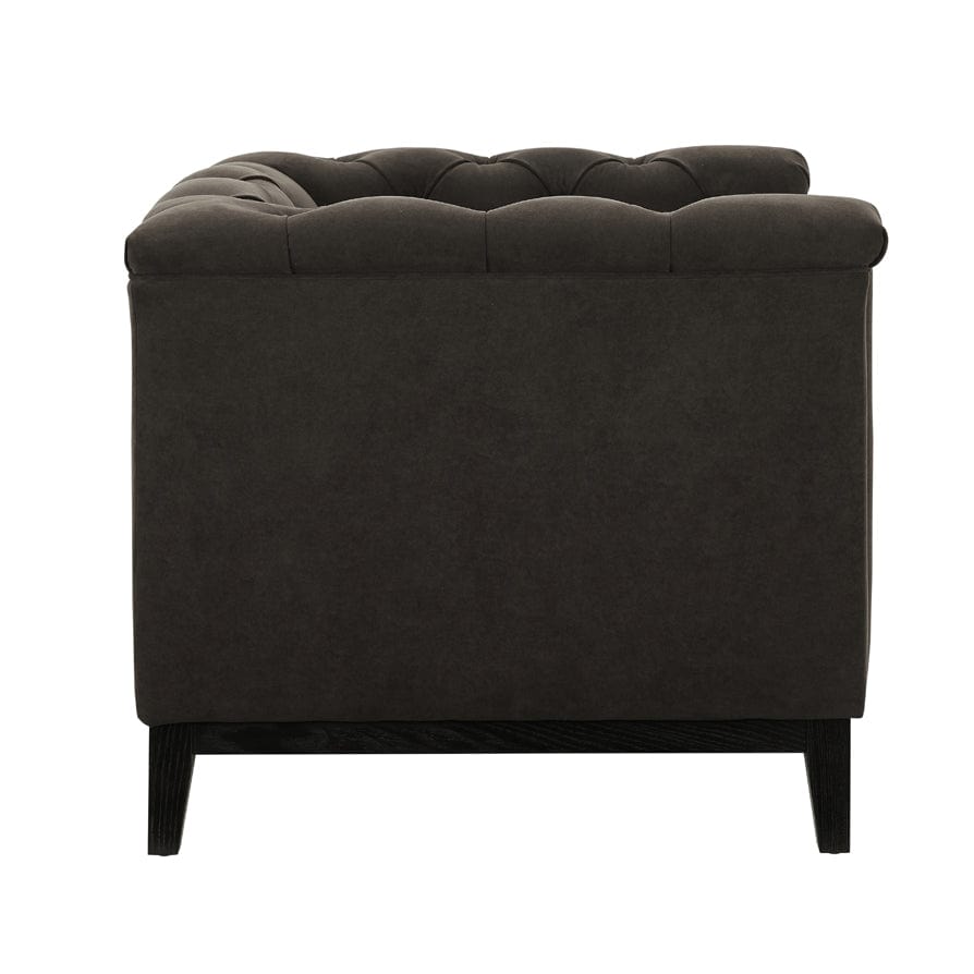 Chesterfield Armchair - Dark Brown - DUSK