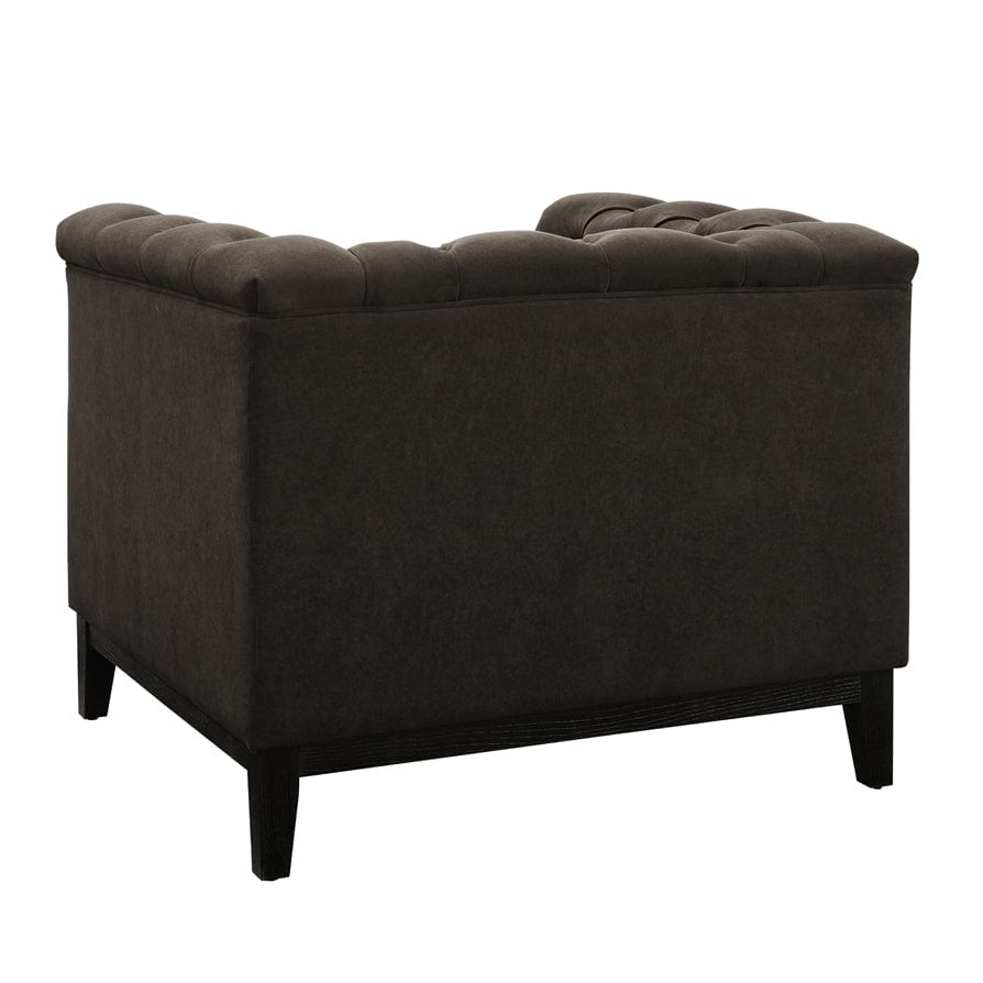 Chesterfield Armchair - Dark Brown - DUSK