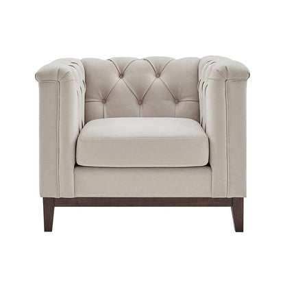 Chesterfield Armchair - Stone - DUSK