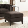 Chesterfield Pouffe - Dark Brown - DUSK