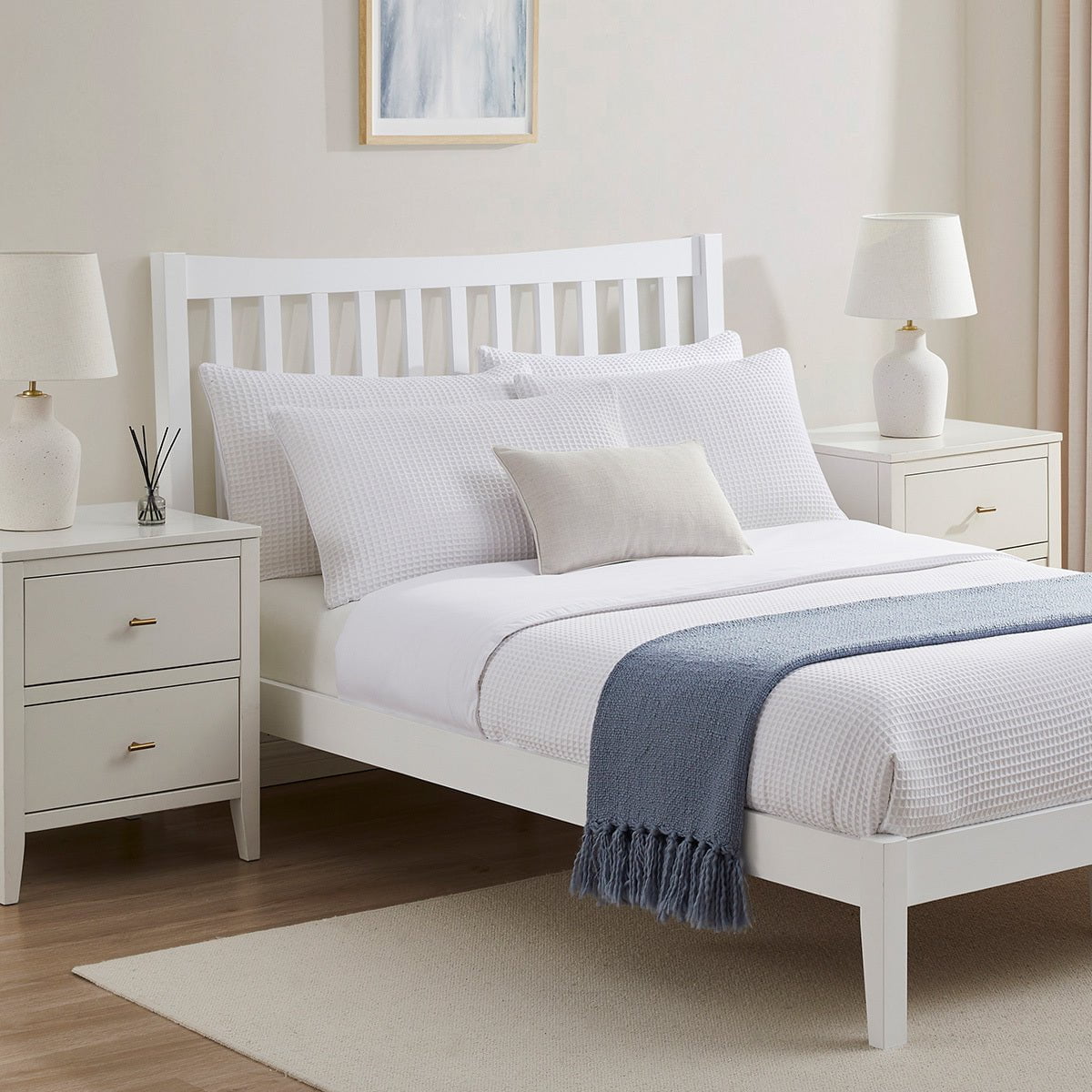 Dartmouth Bed Frame - White - DUSK