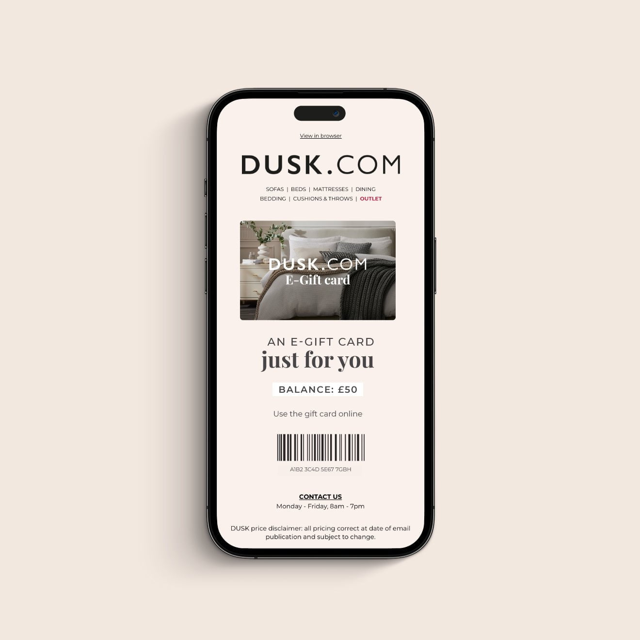 DUSK Gift Card - DUSK