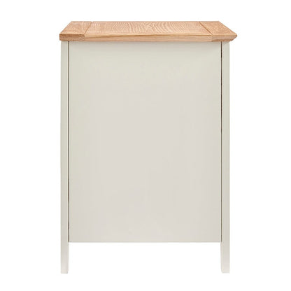 Edie 2 Drawer Bedside Table - Cream - DUSK