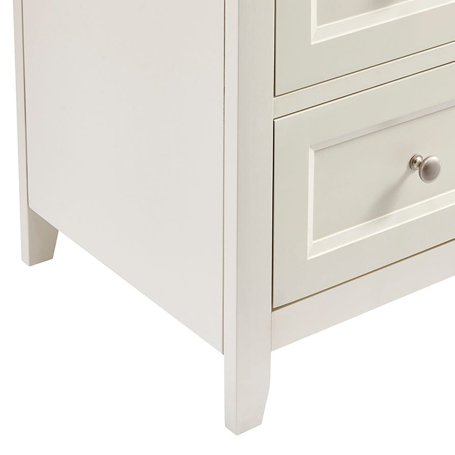 Edie 2 Drawer Bedside Table - Cream - DUSK