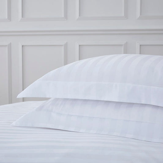 Pair Of Epsom Pillowcases - 400 TC - Egyptian Cotton - White 754
